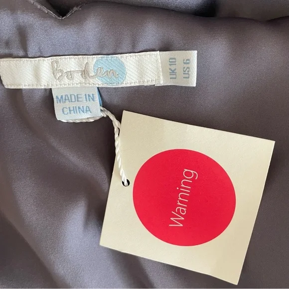 Boden New Silk Dress UK 10 Occasion Lined Sleeveless Fit Flare Mini Party MARK - Picture 2 of 9